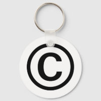 Nyckelkedja för copyrightlogotyp (svart)