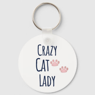 Nyckelkedja för Crazy Cat Dam Nyckelring