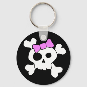 Nyckelkedja för Cute Girly Skull Nyckelring