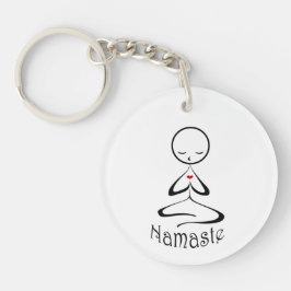 Nyckelkedja för Cute Namaste