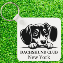 Nyckelkedja för Dachshund-Anpassningsbarnas Klubb,