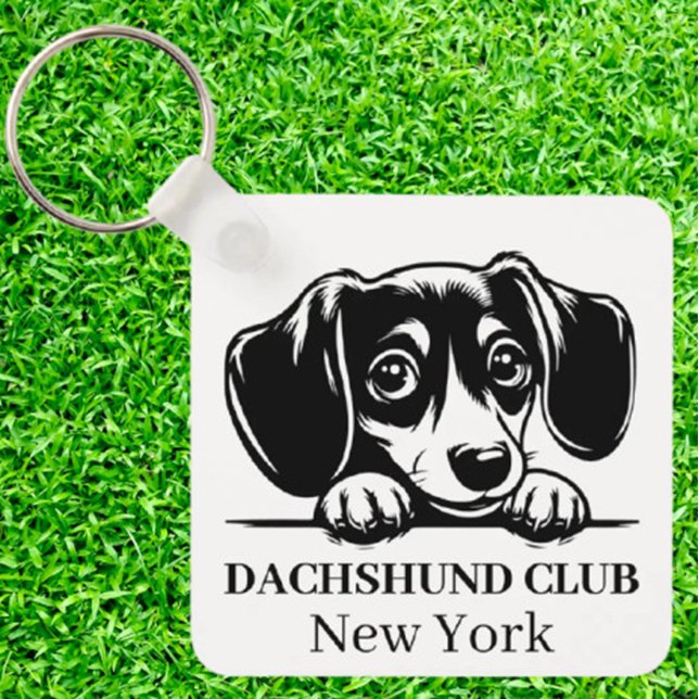 Nyckelkedja för Dachshund-Anpassningsbarnas Klubb, Nyckelring (A Special Gift for Fellow Dachshund Lovers)