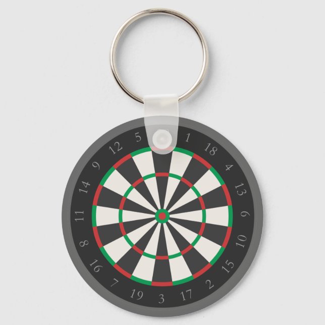 Nyckelkedja för Darts Board Nyckelring (Framsida)