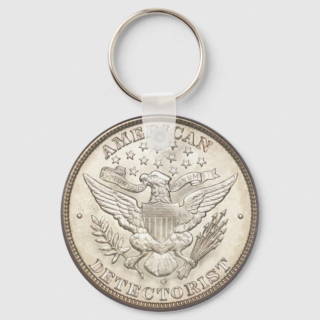 Nyckelkedja för den amerikanska knappen Detectoris Nyckelring (Framsida)