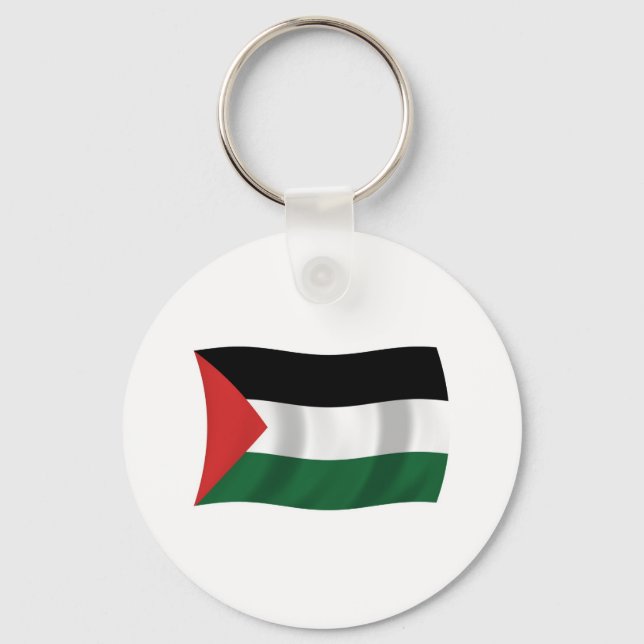 Nyckelkedja för den palestinska myndighetens Flagg Nyckelring (Framsida)