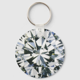 Nyckelkedja för diamantknapp nyckelring