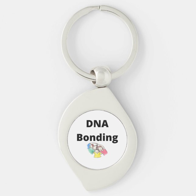 Nyckelkedja för DNA-bindning Metall (Framsidan)