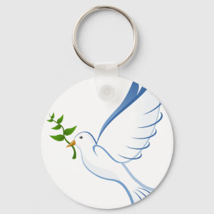 Nyckelkedja för Dove Peace Symbol Nyckelring