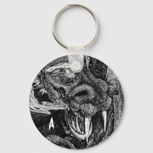 Nyckelkedja för Dragon 'initial' Nyckelring