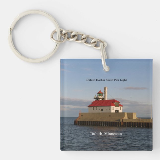 Nyckelkedja för Duluth Harbor South/North Pierhead (Framsidan)