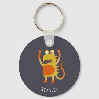 Nyckelkedja för eget namn för Monster Stanley Nyckelring