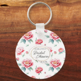 Nyckelkedja för eget namn för Peony Nyckelring
