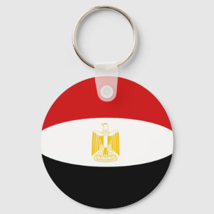 Nyckelkedja för egypten Fisheye-Flagga Nyckelring