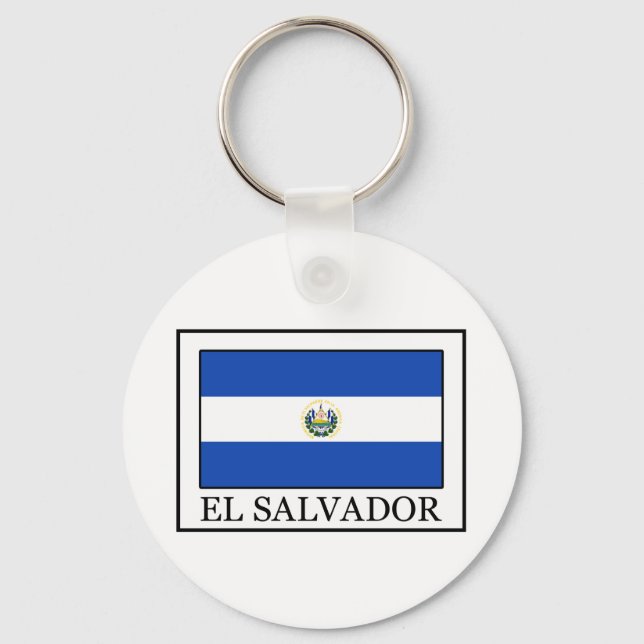 Nyckelkedja för El Salvador Nyckelring (Framsida)
