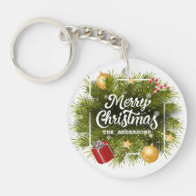 Nyckelkedja för elegant Personlig Julgran