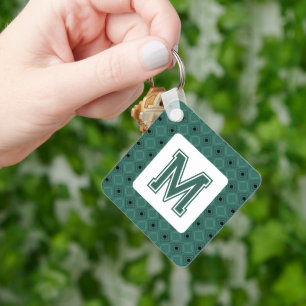 Nyckelkedja för elegantens Grönt med Monogram Nyckelring