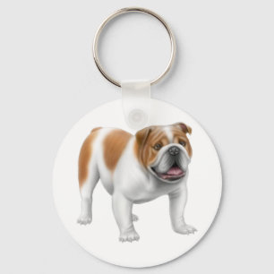 Nyckelkedja för engelska bulldog nyckelring