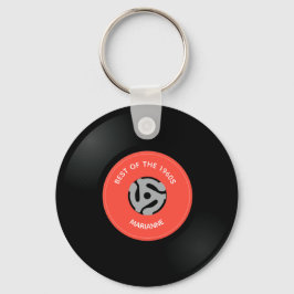 Nyckelkedja för enkel design för vinylpost nyckelring