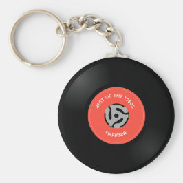 Nyckelkedja för enkel design för vinylpost nyckelring