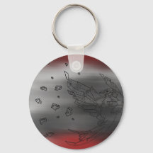 Nyckelkedja för fågelexplosion i Origami