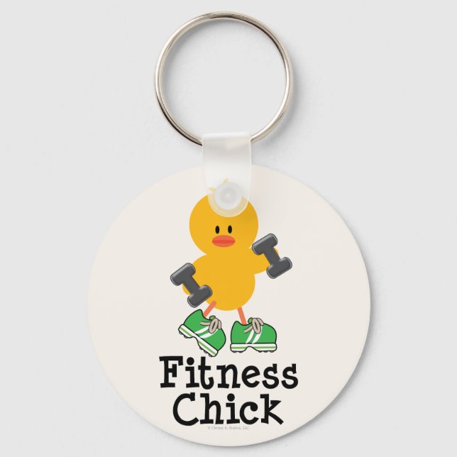 Nyckelkedja för Fitness-Chick Nyckelring (Framsida)