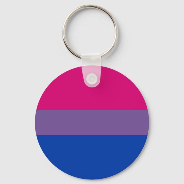 Nyckelkedja för flagga av bisexualitet nyckelring (Framsida)