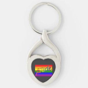 nyckelkedja för flagga för pridets regnbåge