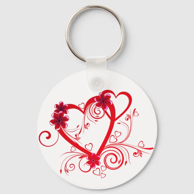 Nyckelkedja för Flower Design Nyckelring (Framsida)