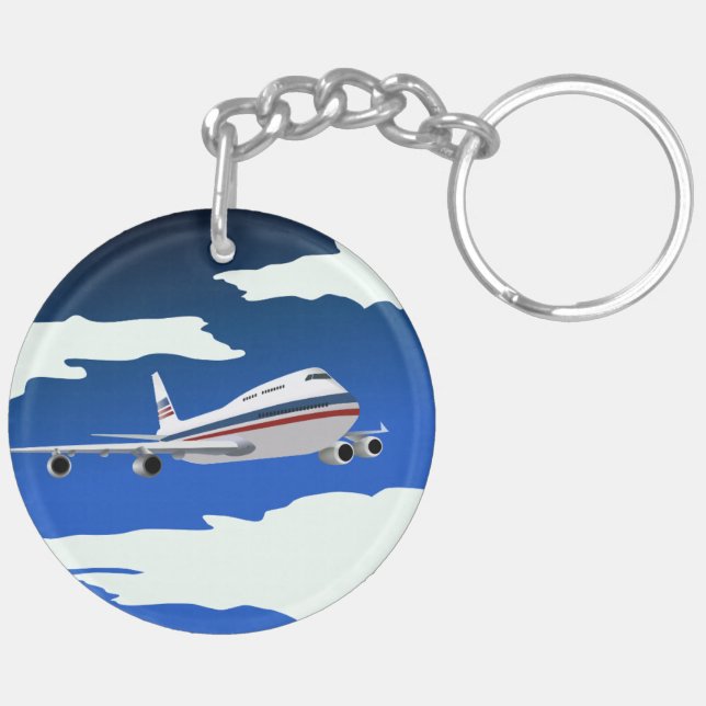 Nyckelkedja för flygplan (Höger Baksida)