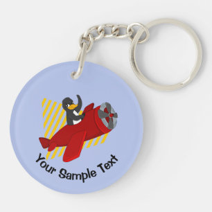 Nyckelkedja för flytande penguin