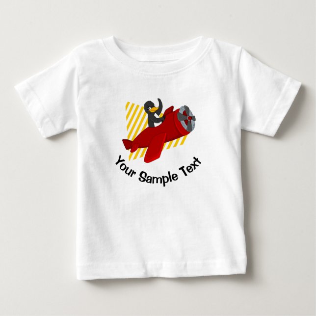 Nyckelkedja för flytande penguin t shirt (Framsida)