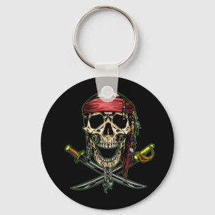 Nyckelkedja för Frakten Pirat Skull Ghost Ocean Nyckelring