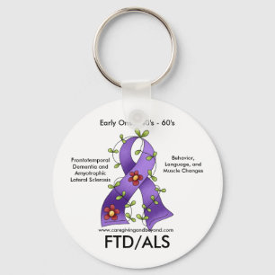 Nyckelkedja för FTD/ALS-Lila Nyckelring