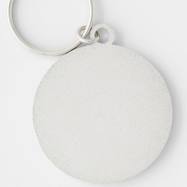 Nyckelkedja för funktionell Logotyp Rund Silverfärgad Nyckelring (Baksida)