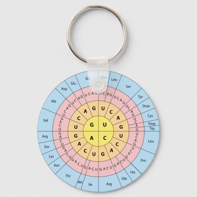 Nyckelkedja för genetisk kod nyckelring (Framsida)