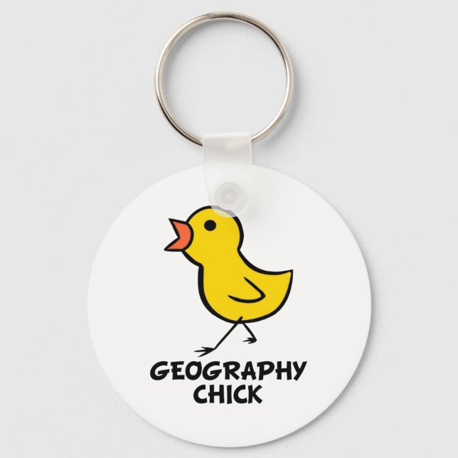 Nyckelkedja för geografisk Chick Nyckelring (Framsida)