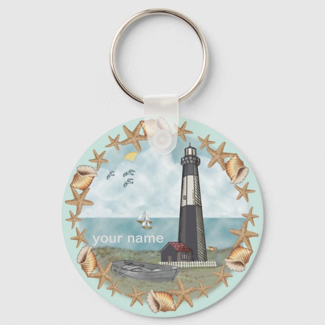 Nyckelkedja för Georgia Snäckas Lighthouse Nyckelring (Framsida)