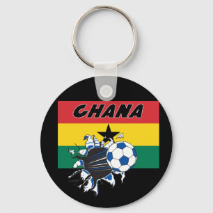 Nyckelkedja för Ghana Soccer Futbol Nyckelring