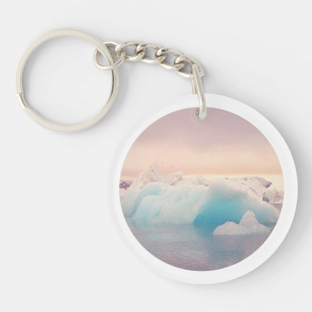 Nyckelkedja för glaciärisering av island (Framsidan)