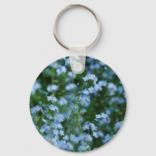 Nyckelkedja för Glöm-jag-inte-blommor Nyckelring