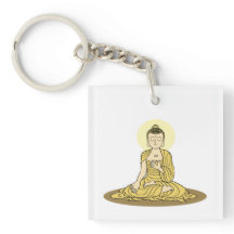 Nyckelkedja för Golden Serenity Buddha