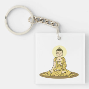 Nyckelkedja för Golden Serenity Buddha