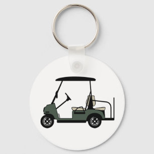 Nyckelkedja för Golf Cart-knapp Nyckelring