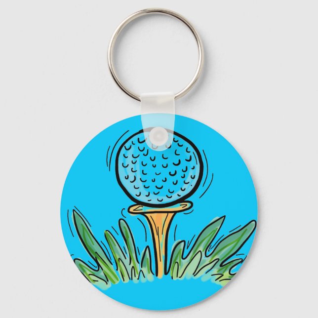 Nyckelkedja för golfboll nyckelring (Framsida)