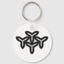 Nyckelkedja för gotin-blad-Mönster Nyckelring