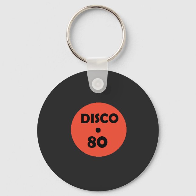 Nyckelkedja för Gramophone-Roligt - Retro Disco Pa Nyckelring (Framsida)