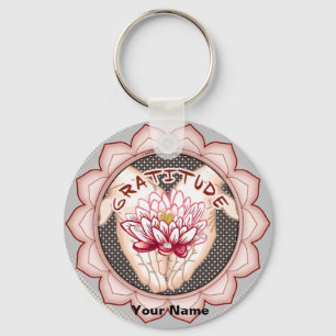 Nyckelkedja för Gratitude Lotus Nyckelring