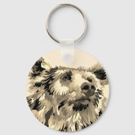 Nyckelkedja för grizzly-björn nyckelring