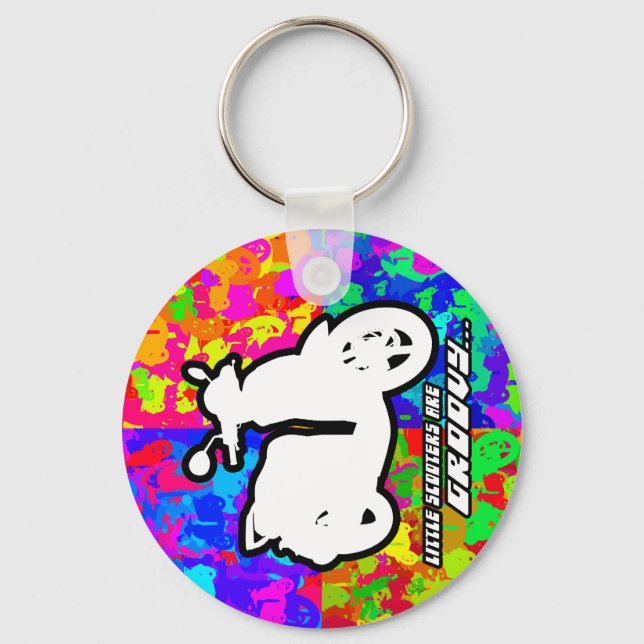 Nyckelkedja för Groovy Scooter Nyckelring (Framsida)