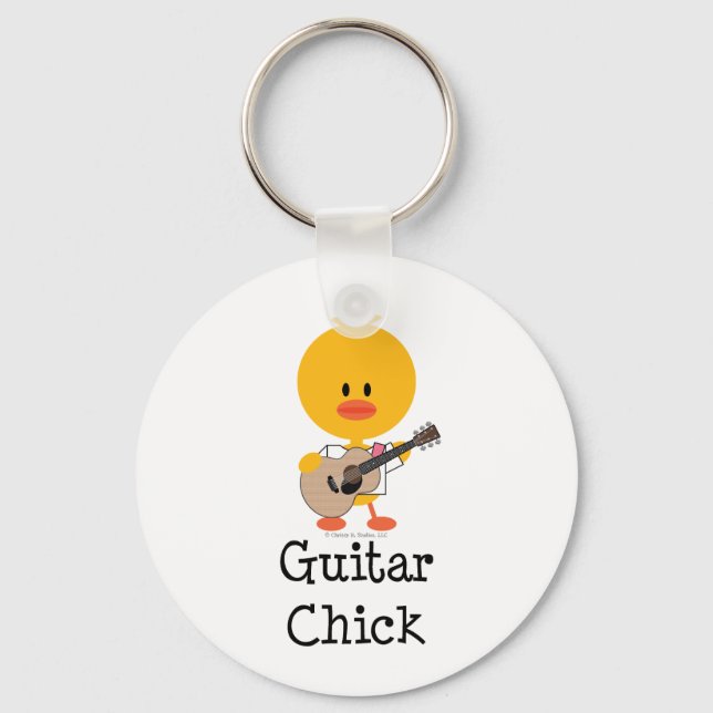Nyckelkedja för Guitar-Chick Nyckelring (Framsida)
